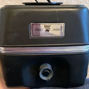 Vintage Console Thermos “Humper” Black travel Cooler‎ Roadtrip Made in USA